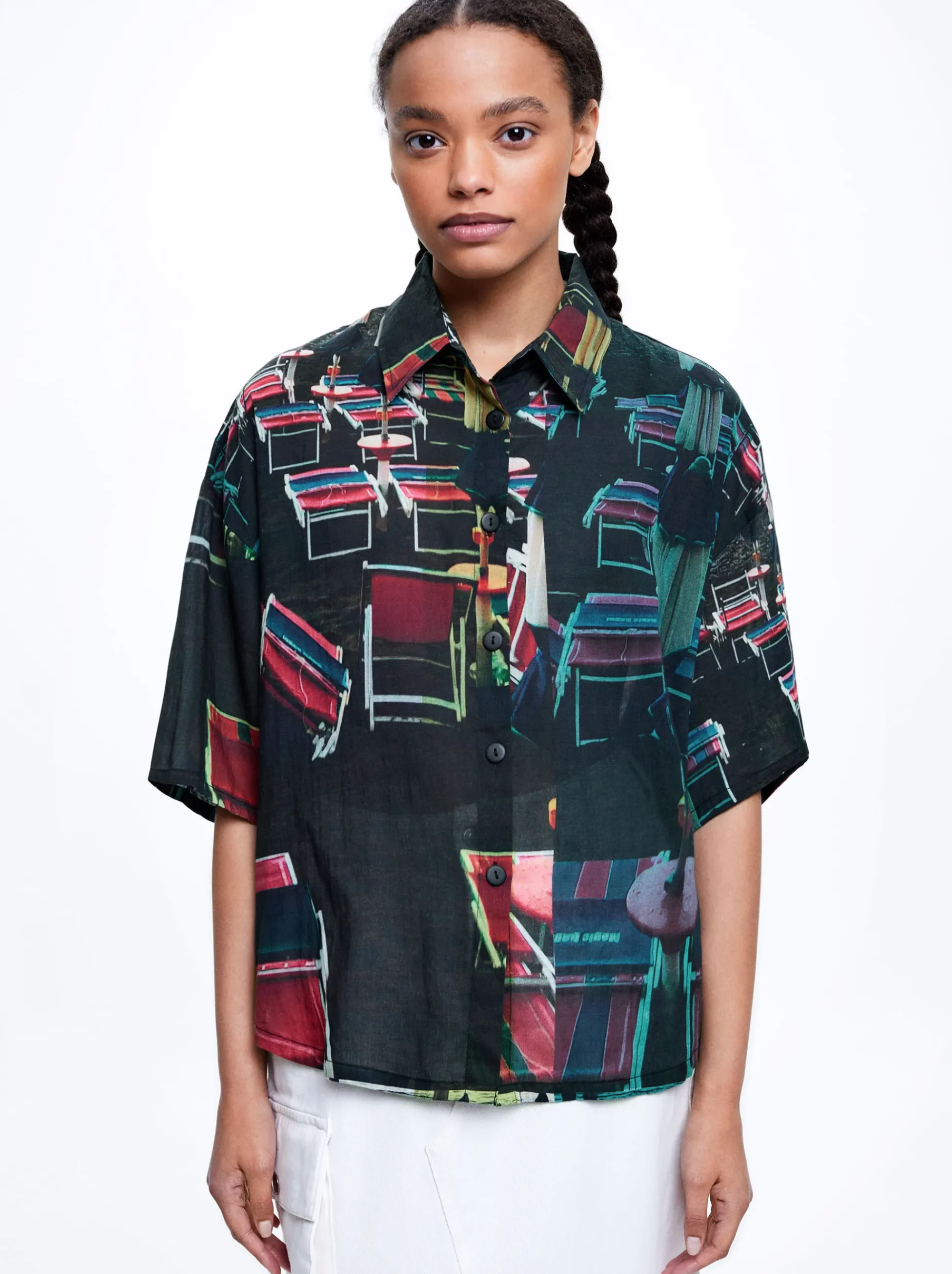 Cotton Printed Shirt|Parfois Hot