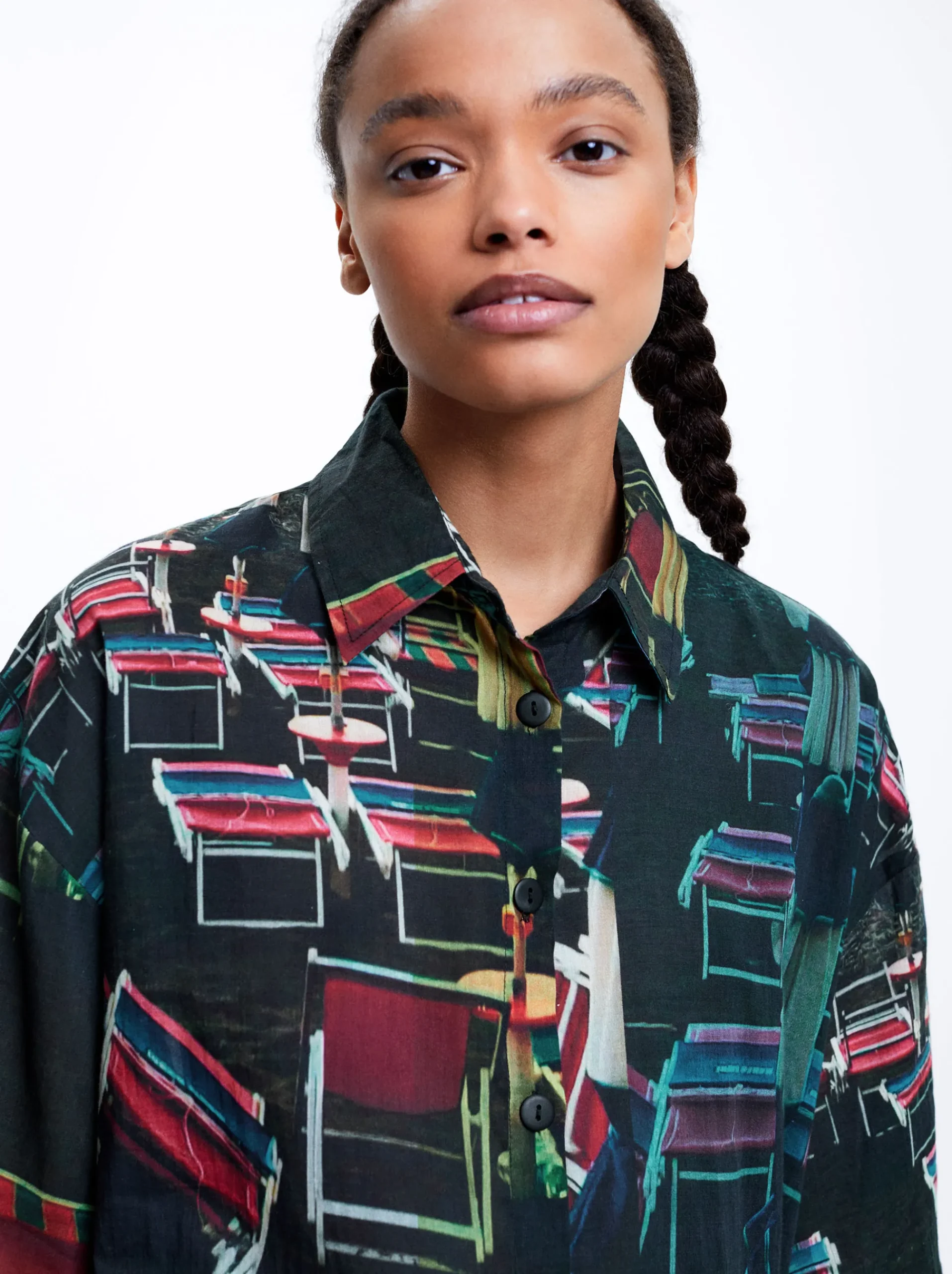 Cotton Printed Shirt|Parfois Hot