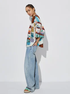 Cotton Printed Shirt|Parfois Fashion