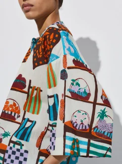 Cotton Printed Shirt|Parfois Fashion