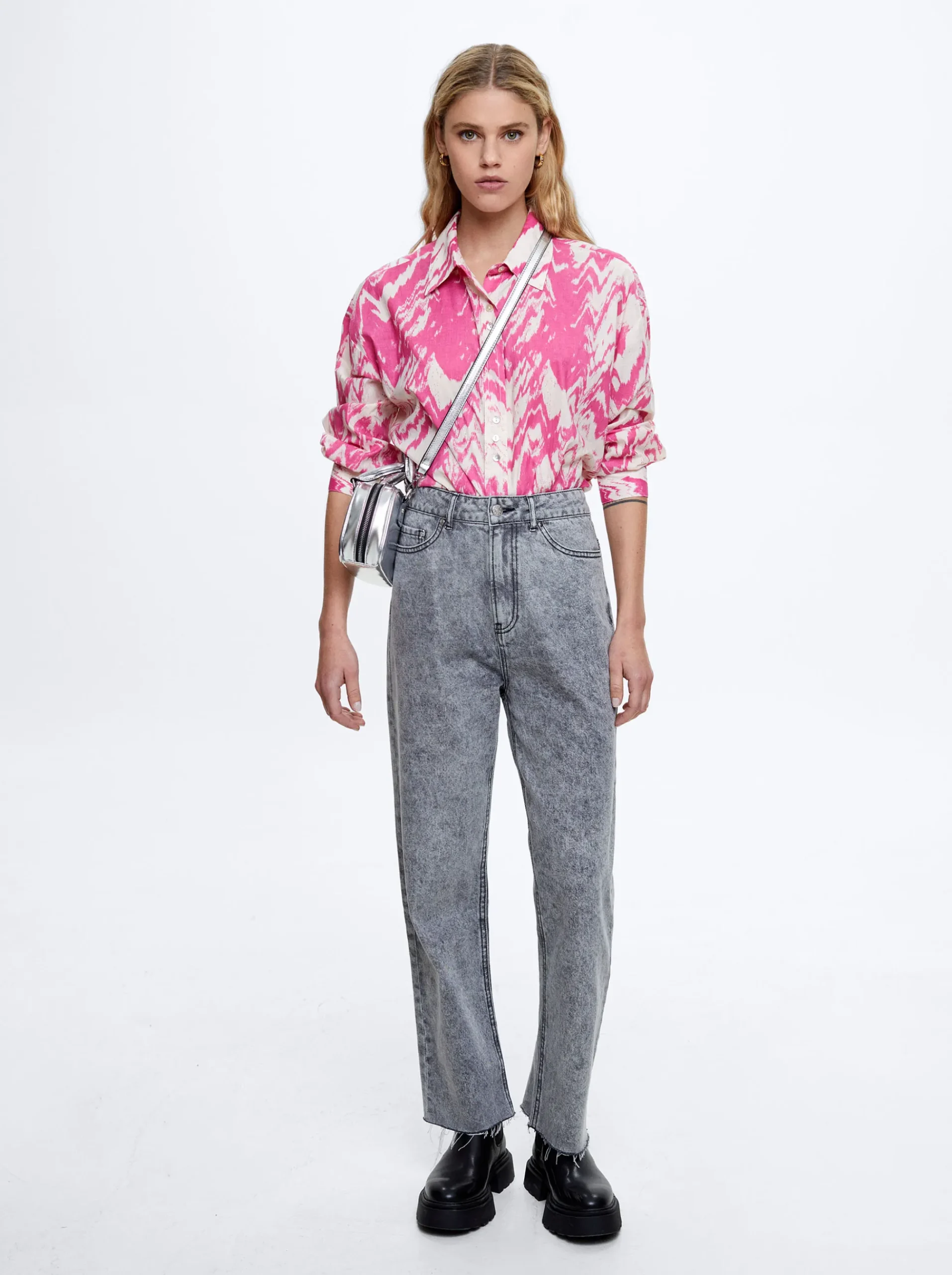 Cotton Printed Shirt|Parfois Fashion