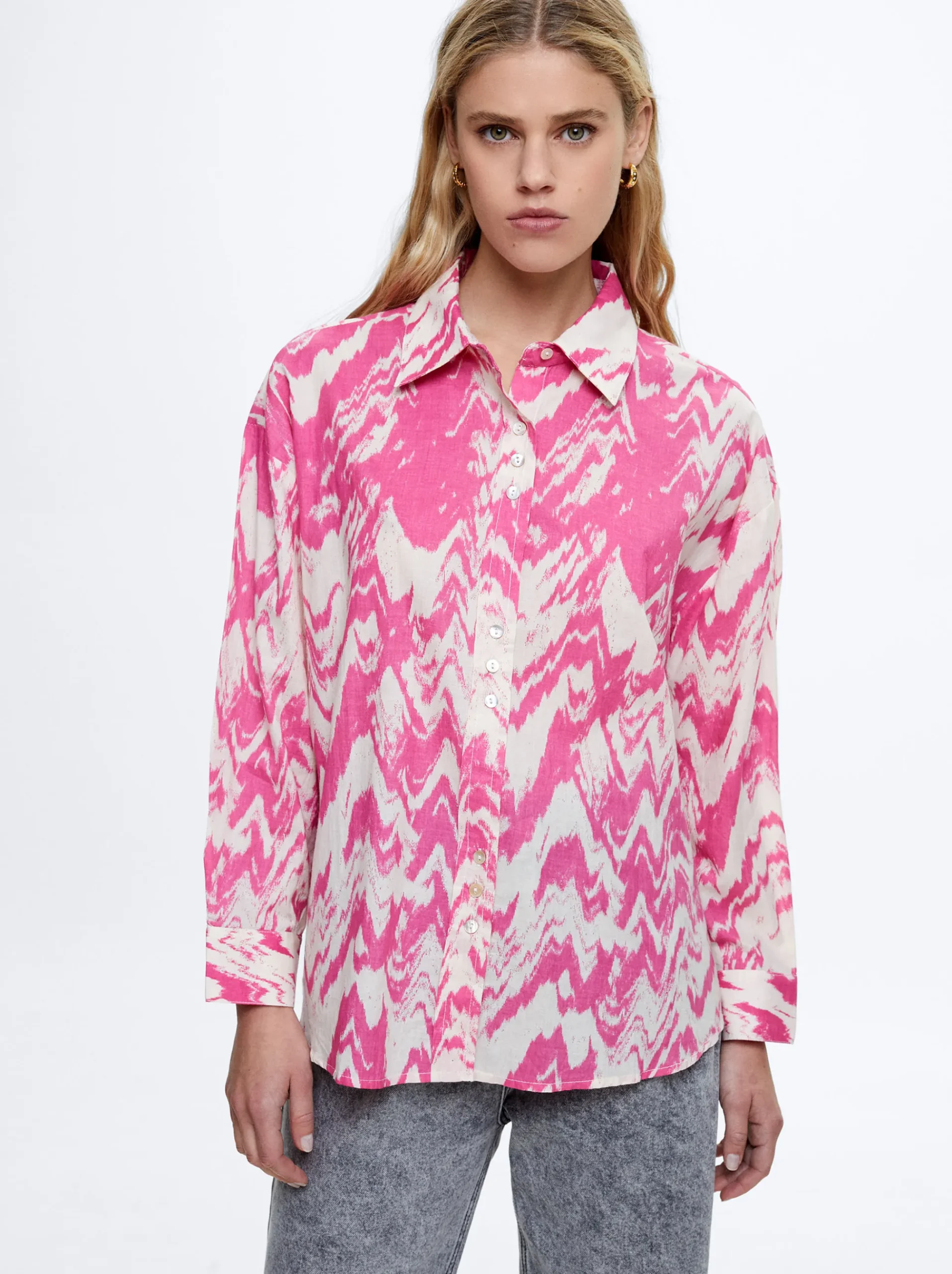 Cotton Printed Shirt|Parfois Fashion