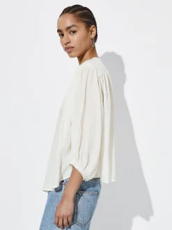 Cotton Shirt With Puffed Sleeves|Parfois Store
