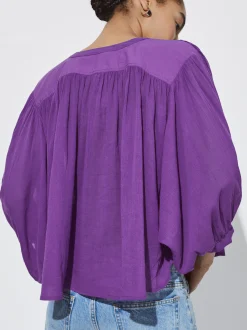 Cotton Shirt With Puffed Sleeves|Parfois Best Sale
