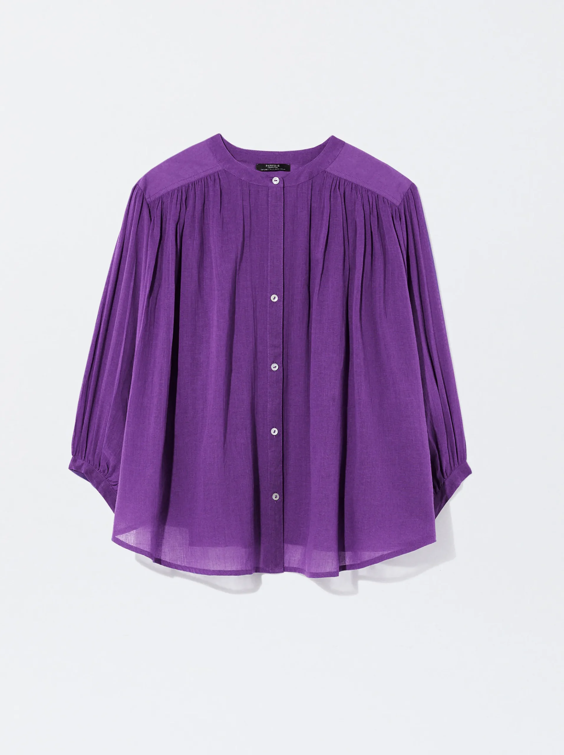 Cotton Shirt With Puffed Sleeves|Parfois Best Sale