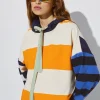 Cotton Striped Hoodie|Parfois Online
