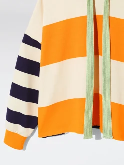 Cotton Striped Hoodie|Parfois Online