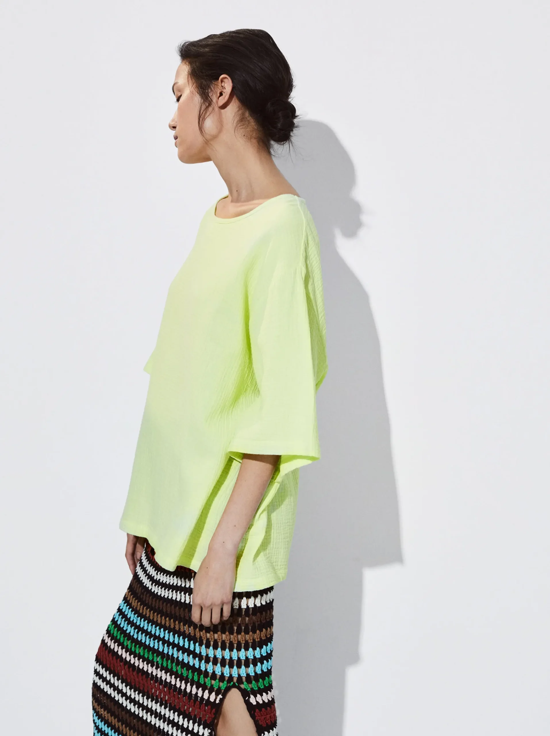 Cotton Textured T-Shirt|Parfois Cheap