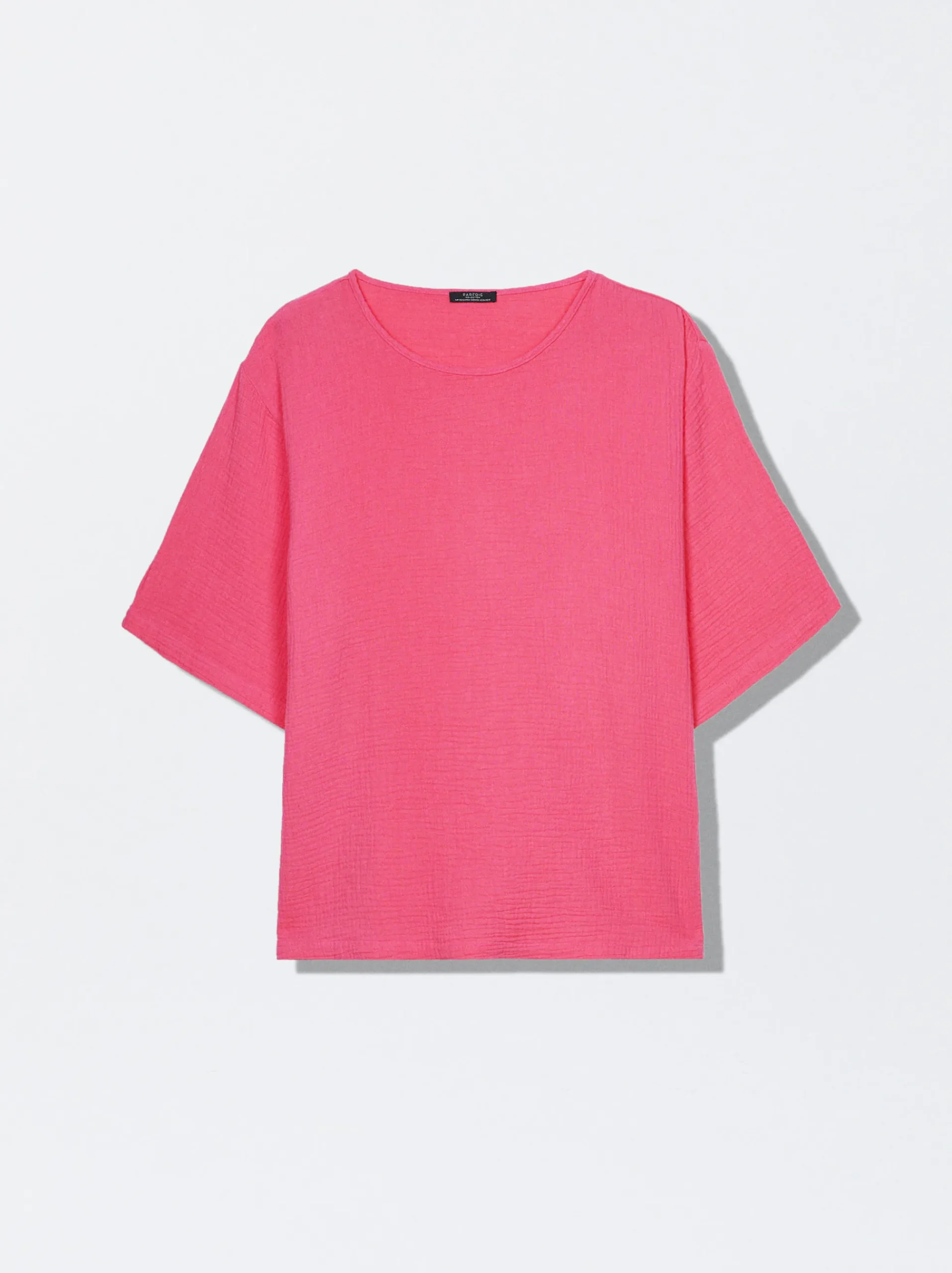 Cotton Textured T-Shirt|Parfois Online