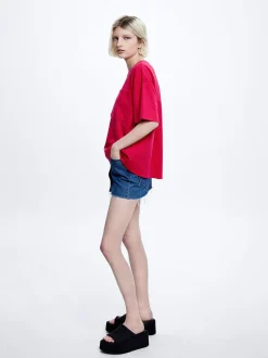 Cotton T-Shirt With Pocket|Parfois Cheap