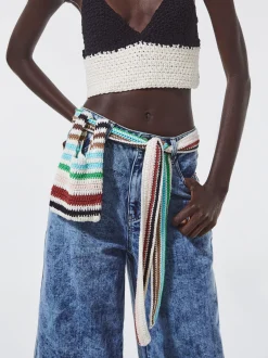 Crochet Belt With Removable Bag|Parfois Outlet