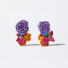 Crochet Clip Earrings With Beads|Parfois Best Sale
