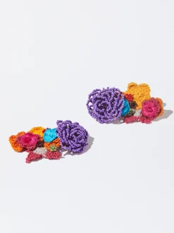 Crochet Clip Earrings With Beads|Parfois Best
