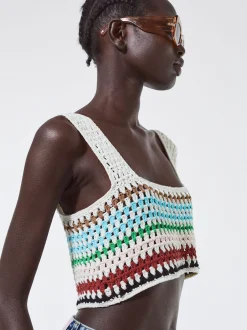 Crochet Cotton Crop Top|Parfois Cheap
