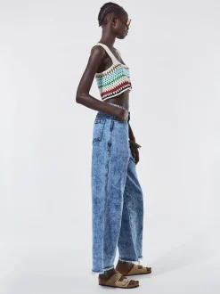 Crochet Cotton Crop Top|Parfois Store