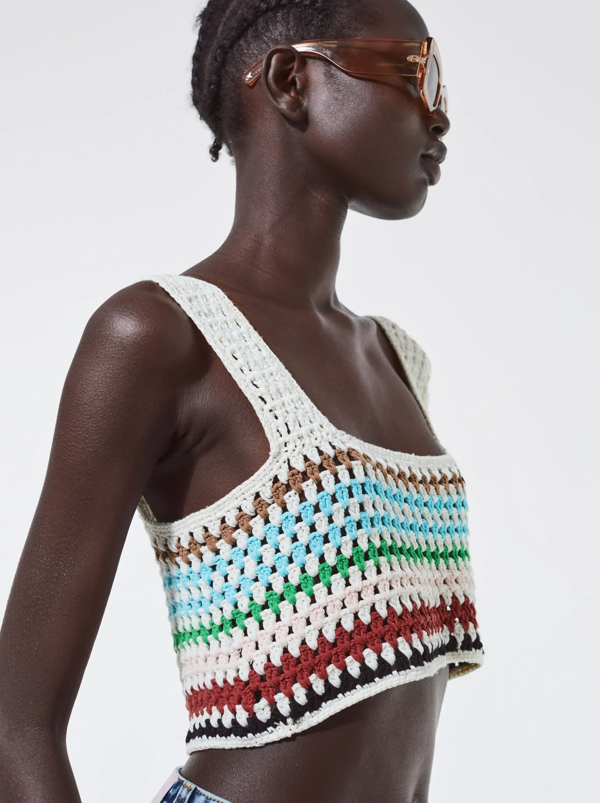 Crochet Cotton Crop Top|Parfois Cheap