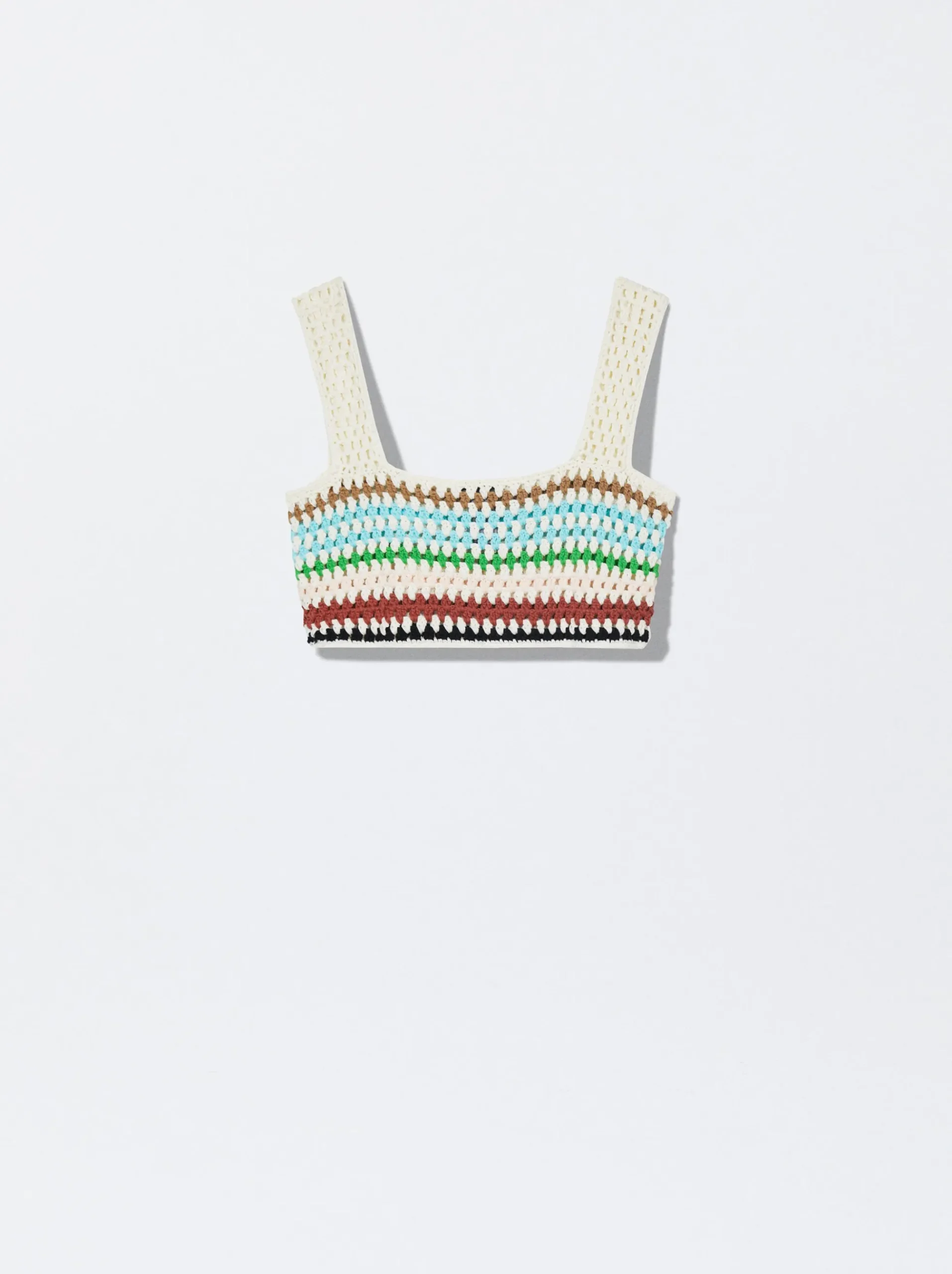 Crochet Cotton Crop Top|Parfois Cheap