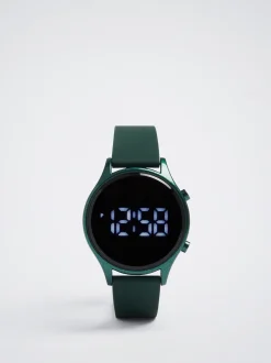 Digital Watch With Silicone Strap|Parfois Flash Sale