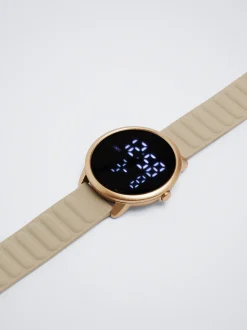 Digital Watch With Silicone Strap|Parfois Sale