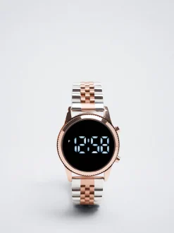 Digital Watch With Steel Wristband|Parfois Best Sale