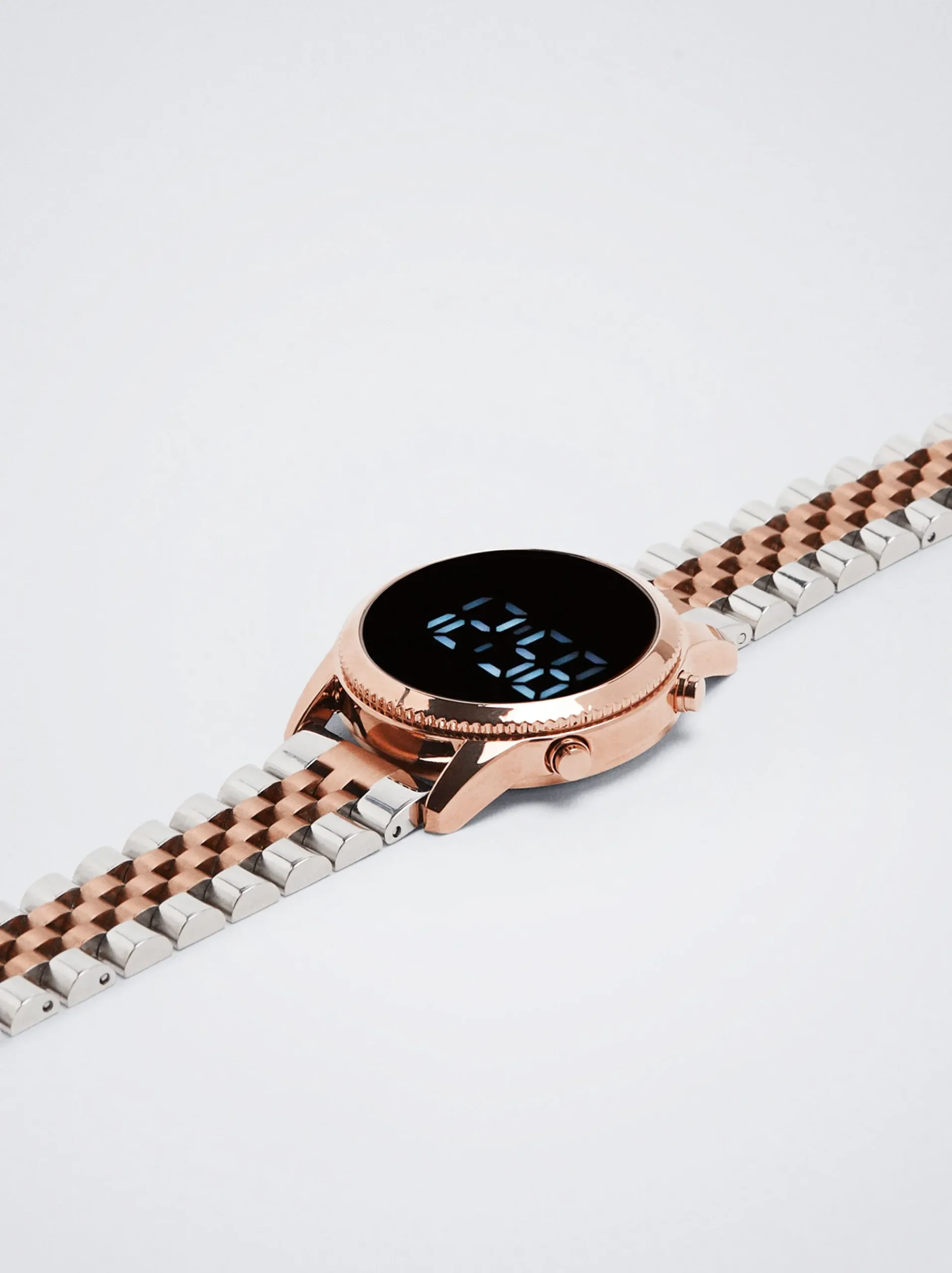 Digital Watch With Steel Wristband|Parfois New