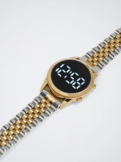 Digital Watch With Steel Wristband|Parfois Cheap