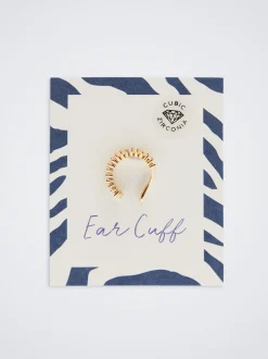 Ear Cuff With Cubic Zirconia|Parfois Online