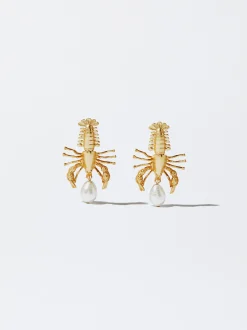 Earrings With Freshwater Pearl|Parfois Fashion