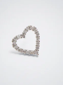 Earrings With Heart And Zirconia|Parfois Cheap