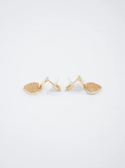 Earrings With Heart And Zirconia|Parfois Flash Sale