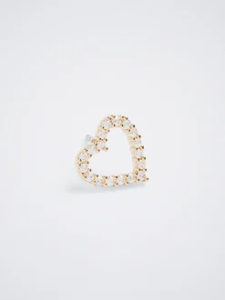 Earrings With Heart And Zirconia|Parfois Store