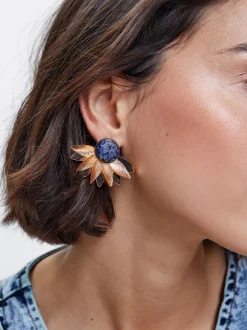Earrings With Semiprecious Stone|Parfois Hot