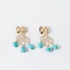 Earrings With Stone And Leaf|Parfois Best Sale