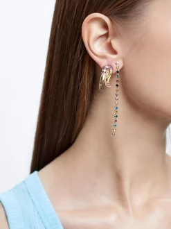 Earrings With Zirconia|Parfois Shop