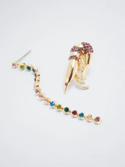 Earrings With Zirconia|Parfois Shop