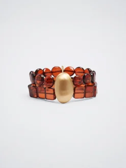 Elastic Bracelet With Resin|Parfois New