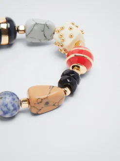 Elastic Bracelet With Stone And Resin|Parfois Hot