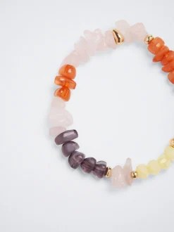 Elastic Bracelet With Stone And Resin|Parfois Outlet