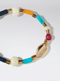 Elastic Bracelet With Wood And Resin|Parfois Cheap