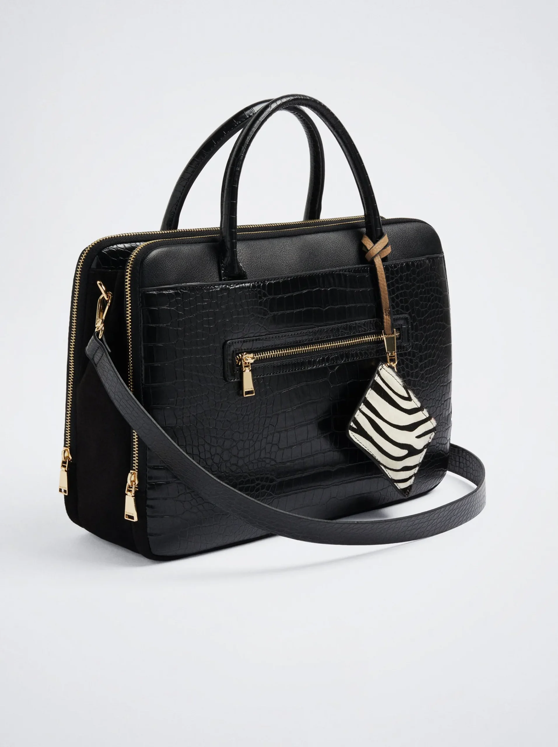 Embossed 13” Laptop Bag|Parfois Best Sale
