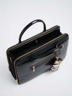 Embossed 13&rdquo; Laptop Bag|Parfois Flash Sale