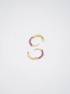 Enamel 925 Silver Hoops|Parfois Fashion