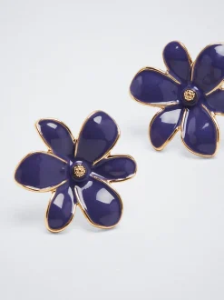 Enamel Flower Earrings|Parfois Shop
