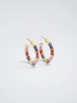 Enamel Hoop Earrings|Parfois New