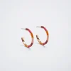 Enamel Hoop Earrings|Parfois Online