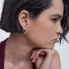 Enamel Hoop Earrings|Parfois Hot