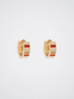 Enamel Hoop Earrings|Parfois New
