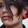 Enamel Hoop Earrings|Parfois Shop