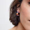 Enamel Hoop Earrings|Parfois Online