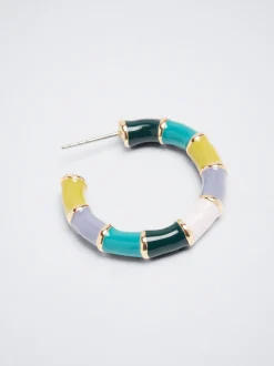 Enamel Hoop Earrings|Parfois Best
